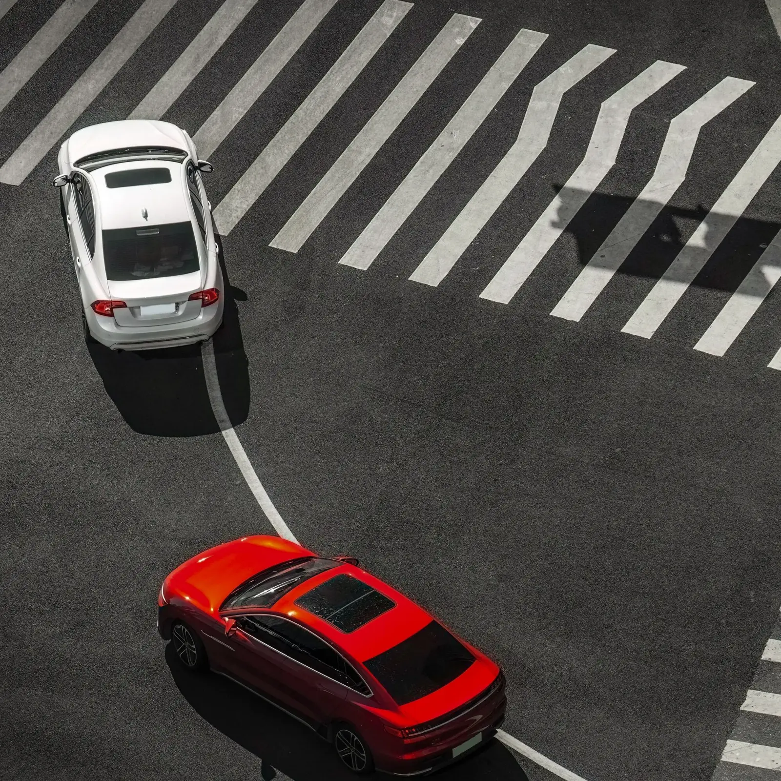 Vivid cars on the street mvp