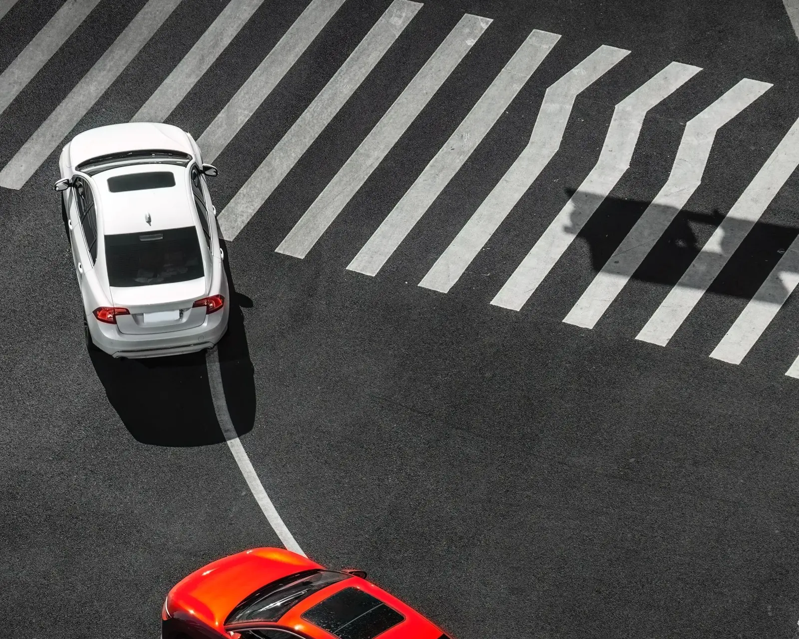 Vivid cars on the street